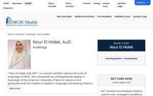 Nour El Hidek, AuD