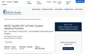 MUSC Health ENT at East Cooper Medical Pavilion
