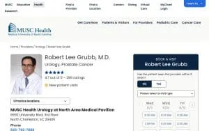 Robert Lee Grubb, III, MD website