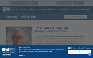 Lowrey King, M.D. at Carolina Eyecare Physicians