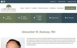 Dr. Alexander W. Ramsay, MD of Charleston website