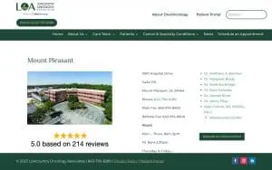 Lowcountry Oncology Associates of Mt Pleasant website