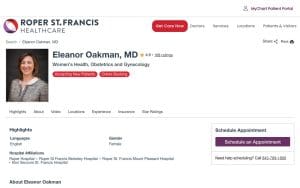 Eleanor D. Oakman, MD