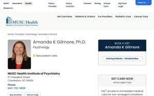 Amanda K Gilmore, PhD website