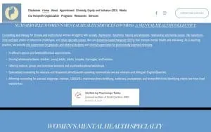 Summerville Womens Mental Health Services website