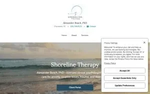 Shoreline Therapy website