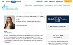 Silvia Roberta Pereira-Smith, MD website