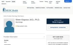 Niren Kapoor, MD, PhD website