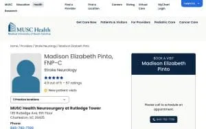 Madison Elizabeth Pinto, FNP-C website