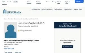 Jennifer Cashwell, DO website