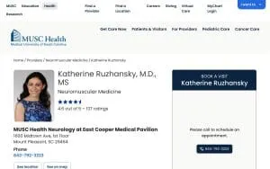 Katherine Ruzhansky, MD, MS website