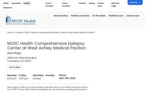 MUSC Health Comprehensive Epilepsy Center at West Ashley Medical Pavilion