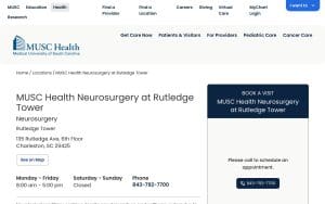 MUSC Health Neurosurgery at Rutledge Tower