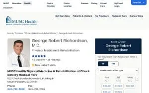 George Robert Richardson, III, MD website