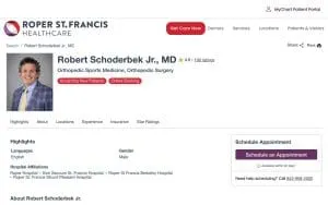 Robert J. Schoderbek, MD of Mt Pleasant website