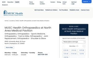 MUSC Health Orthopaedics at North Area Medical Pavilion