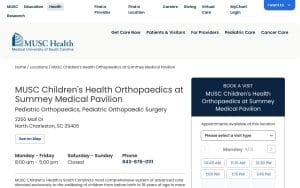 MUSC Children's Health Orthopaedics at Summey Medical Pavilion