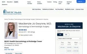 Mackenzie Jo Gwynne, MD website