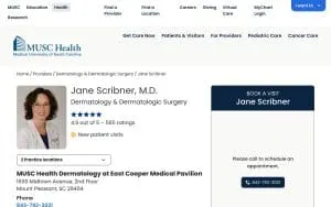 Jane Scribner, MD website