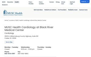 MUSC Health Cardiology at Black River Medical Center