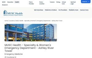 MUSC Health - Specialty & Women's Emergency Department - Ashley River Tower