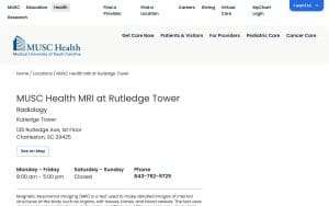 MUSC Health MRI at Rutledge Tower