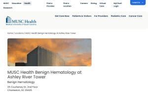 MUSC Health Benign Hematology at Ashley River Tower