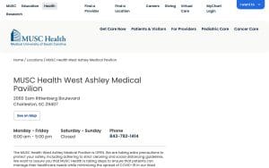 MUSC Health West Ashley Medical Pavilion