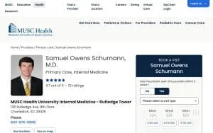 Samuel Owens Schumann, III, MD, MSCR website