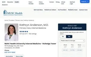Kathryn Anderson, MD website