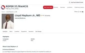 Lloyd E. Hepburn, MD website