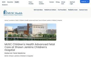 MUSC Children's Health Advanced Fetal Care at Shawn Jenkins Children's Hospital