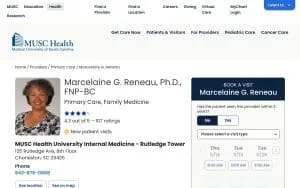 Marcelaine G. Reneau, PhD, FNP-BC website