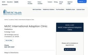 MUSC International Adoption Clinic