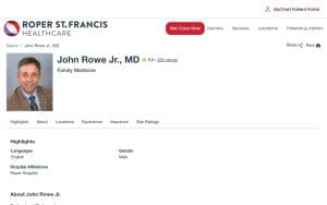 John Rowe, Jr., MD