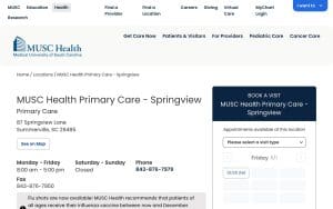 MUSC Health Primary Care - Springview