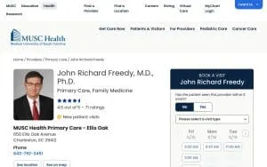 John Richard Freedy, MD, PhD website