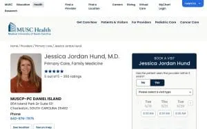 Jessica Jordan Hund, MD website