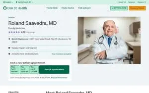 Roland Saavedra, MD website