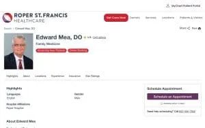 Edward Mea, DO website