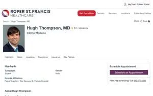 Hugh E. Thompson, MD website