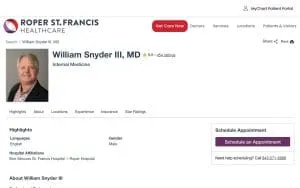 William H. Snyder, MD website