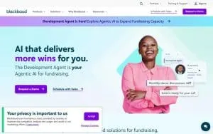 Blackbaud, Inc. website