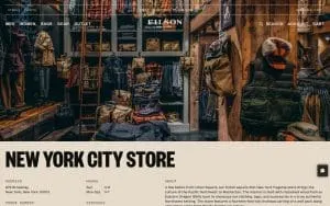 Filson website