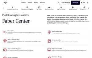 Regus - Charleston - Faber Center website