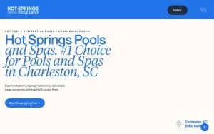 Hot Springs Pools & Spas of North Charleston website