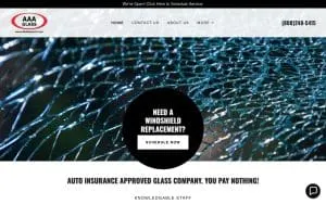 Aaa Glass of Charleston website
