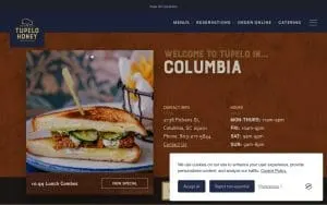 Tupelo Honey Southern Kitchen & Bar of Columbia website