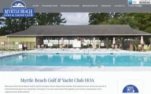 Myrtle Beach Golf & Yacht Club website