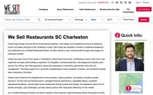 We Sell Restaurants Charleston website